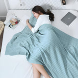 Braid Knitted Cotton Throw