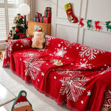 Snowflake Holiday Sofa Cover