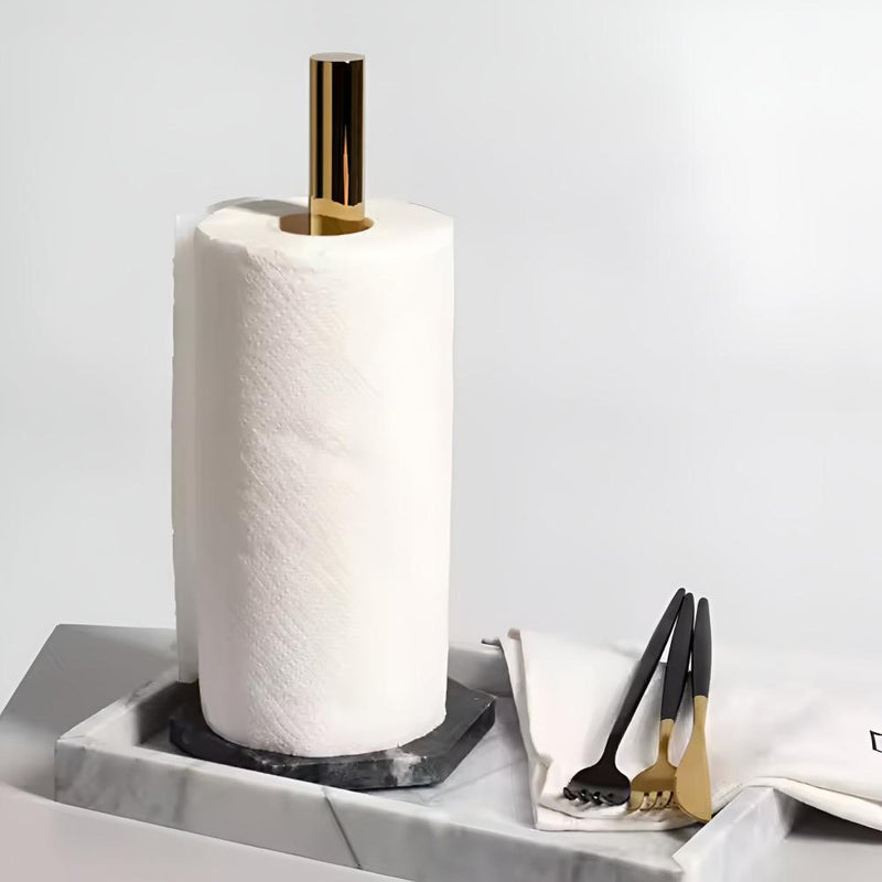 Marble Base Paper Towel Holder