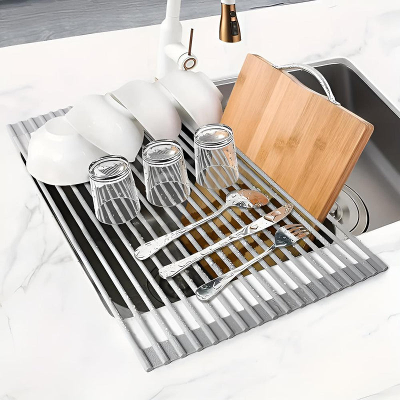 Stainless Steel Dish Drying Rolling Rack