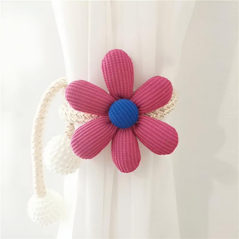 Whimsical Flower Curtain Tie Back