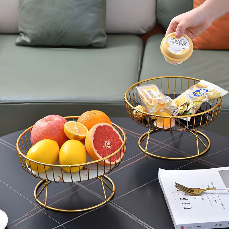 Luxury Ceramic Marble Serving Tray