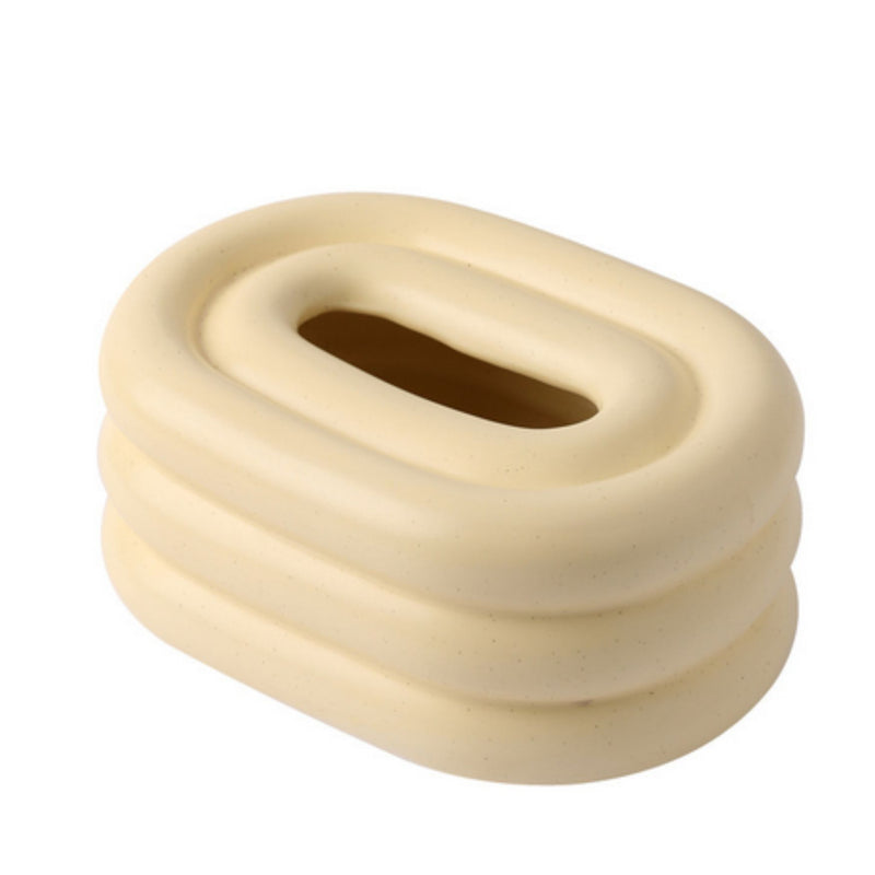 Lustre Ceramic Tissue Holder