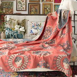 Blossom Radiance Circle Cotton Blanket