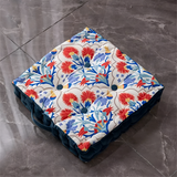 Vintage-Inspired Tufted Floor Cushion