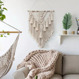 Fringed Geometric Wall Hanging Macrame