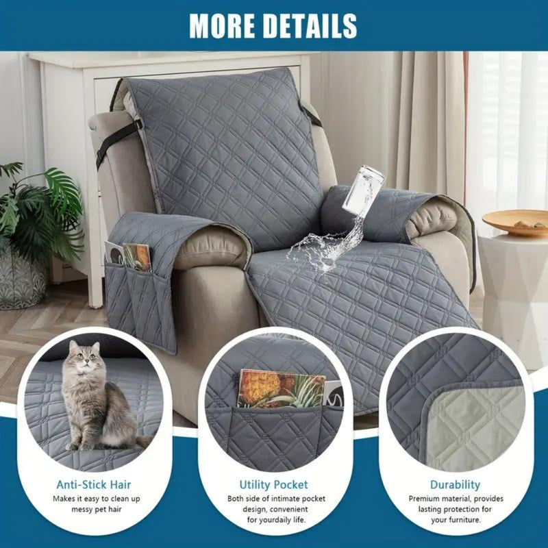 Premium Waterproof Recliner Slipcover