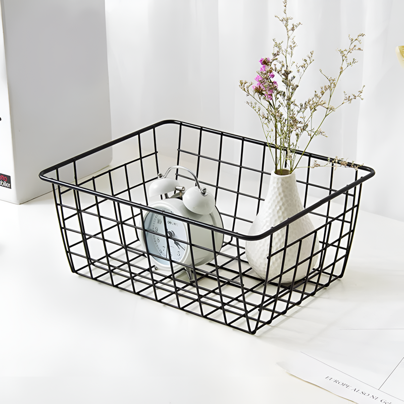 Sleek Wire Organiser Storage Basket