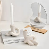 Knot Ceramic Candle Holder