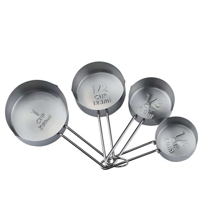 Stainless Steel Measuring Cup | 4Pcs Set