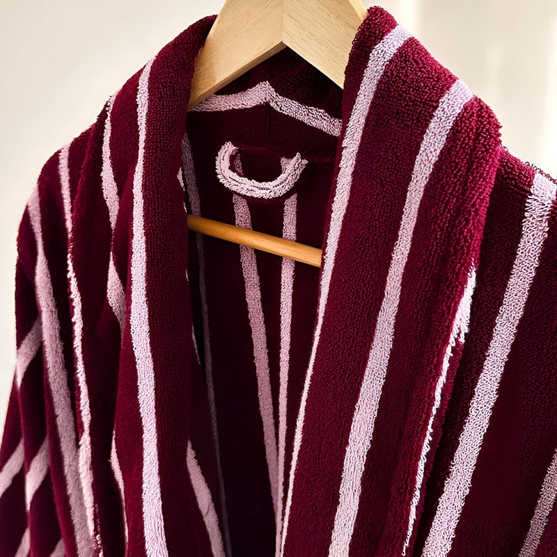 Allure Stripe Unisex Bathrobe