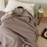 Soft Leaf Cotton Blanket