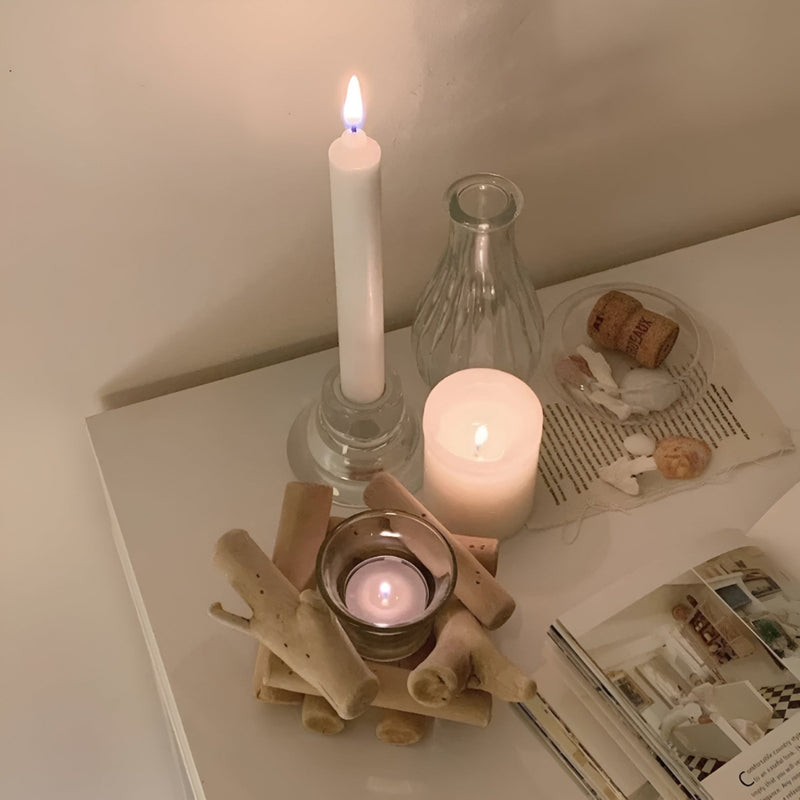 Driftwood Haven Candle Holder