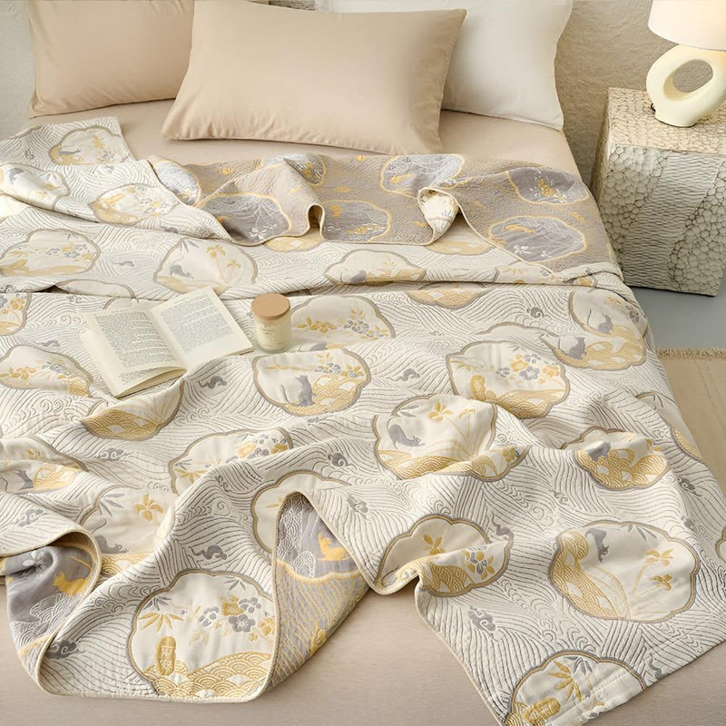 Reversible Coastal Dreams Blanket