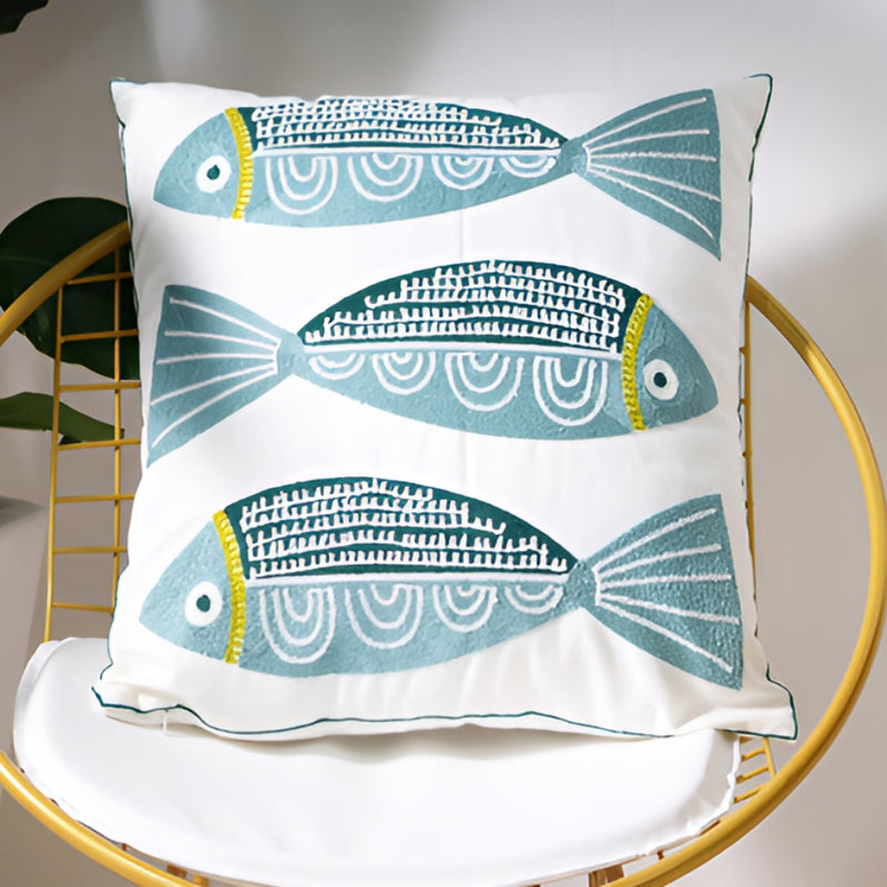 Ocean Treasures Embroidery Cushion Cover