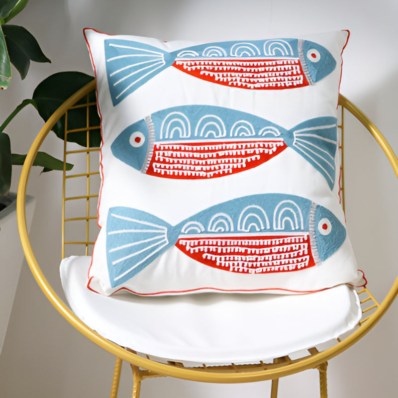 Ocean Treasures Embroidery Cushion Cover