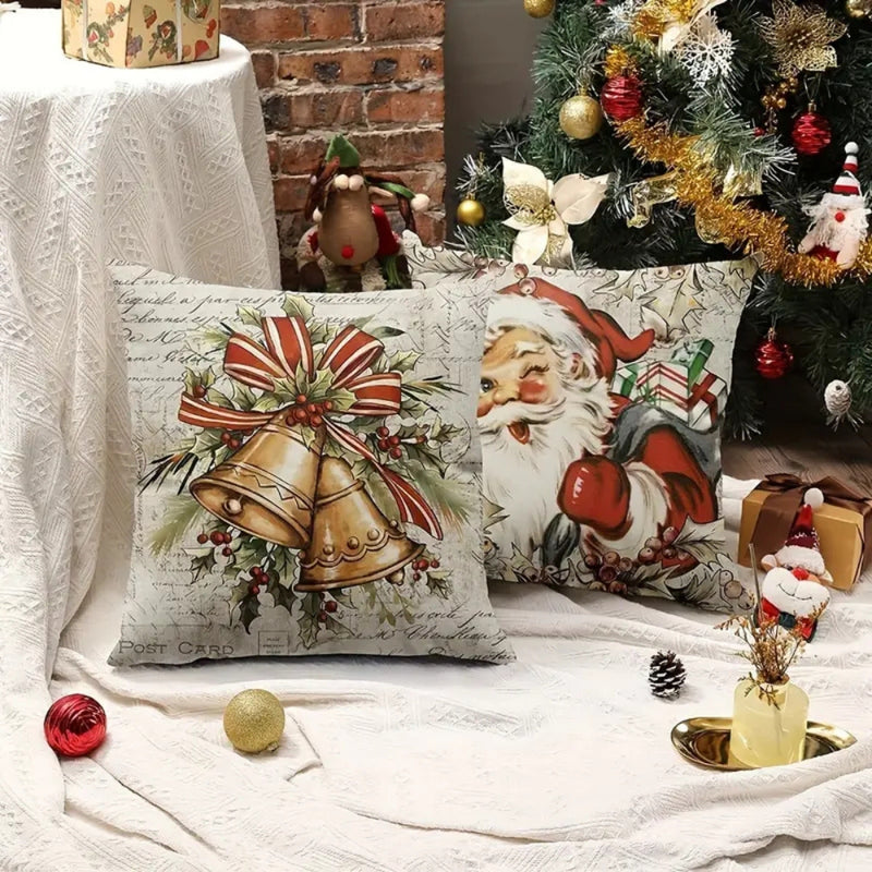 Santa's Charm Farmhouse Cushion