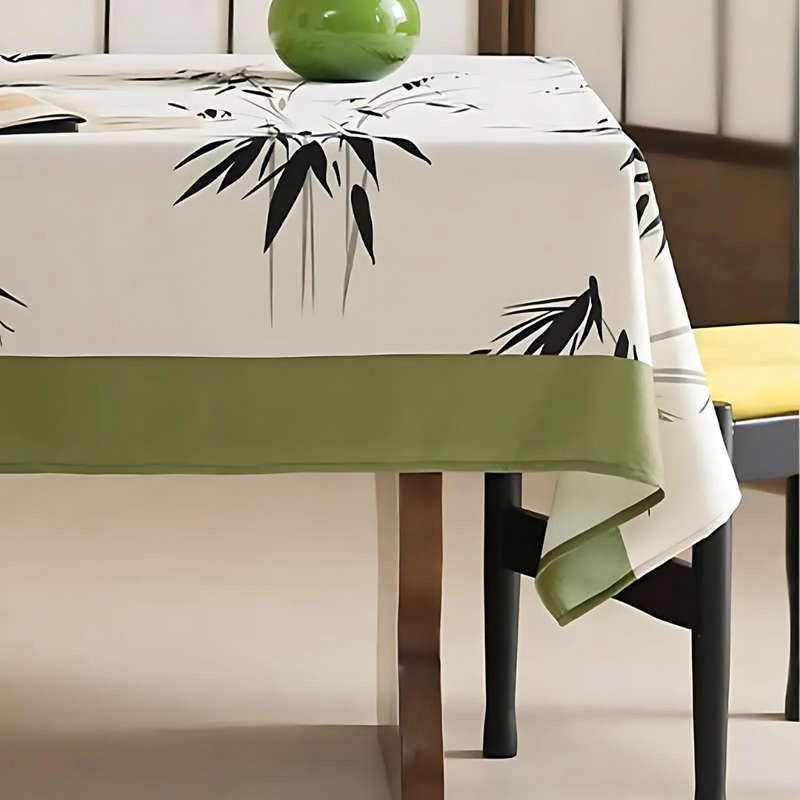 Elegant Pastoral Bamboo Zen Tablecloth