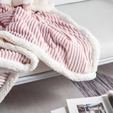 Fluffy Stripes Sherpa Blanket