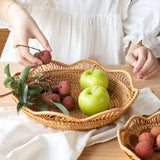 Handwoven Rattan Floral Basket