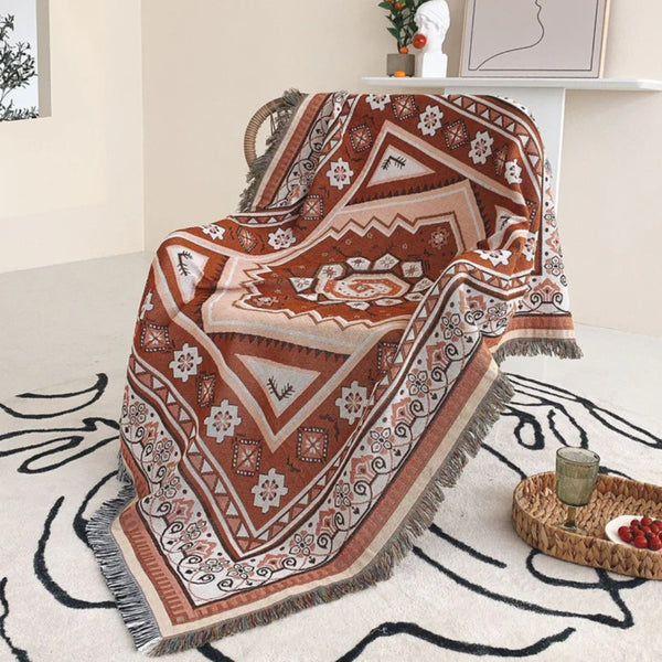 Bohemian Desert Mirage Throw Blanket