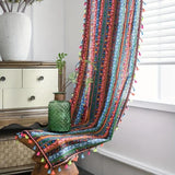 Colourful Tassel Curtain Light Filtering Drapes