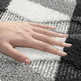 Soft Microfibre Non-Slip Geometric Rug