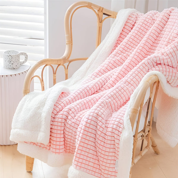 Warm Waffle Sherpa Blanket