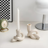 Knot Ceramic Candle Holder