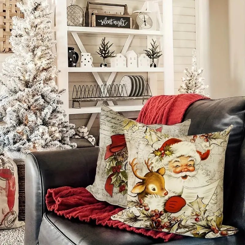 Santa's Charm Farmhouse Cushion