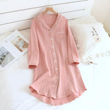 Pastel Striped Cotton Nightdress