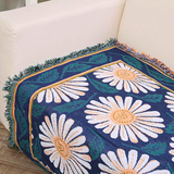 Bohemian Shiragiku Tassel Cotton Knit Blanket