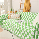 Checkerboard Anti-Scratch Sofa Cover