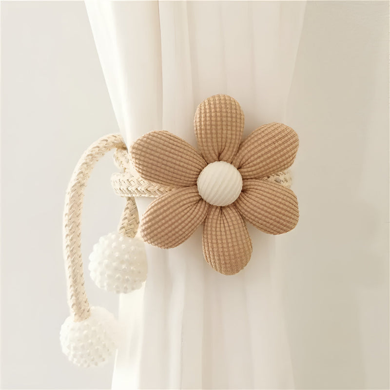 Whimsical Flower Curtain Tie Back