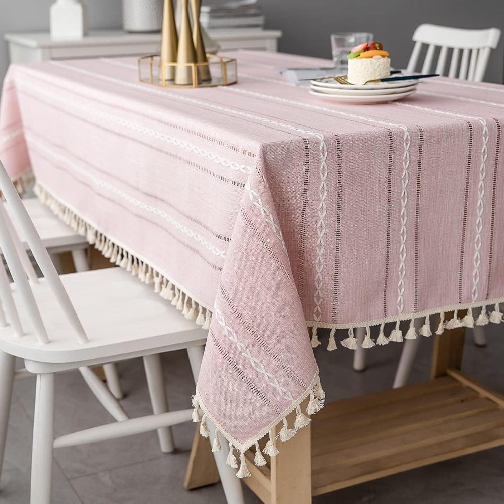 Elegant Cotton Linen Tablecloth Casa & Beyond