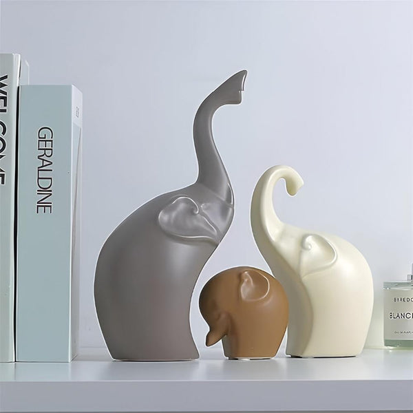 Modern Grace Elephant Sculptures