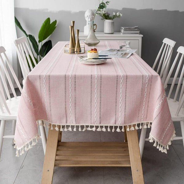 Elegant Cotton Linen Tablecloth