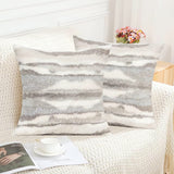 Marble Inspired Plush Cushion Cover