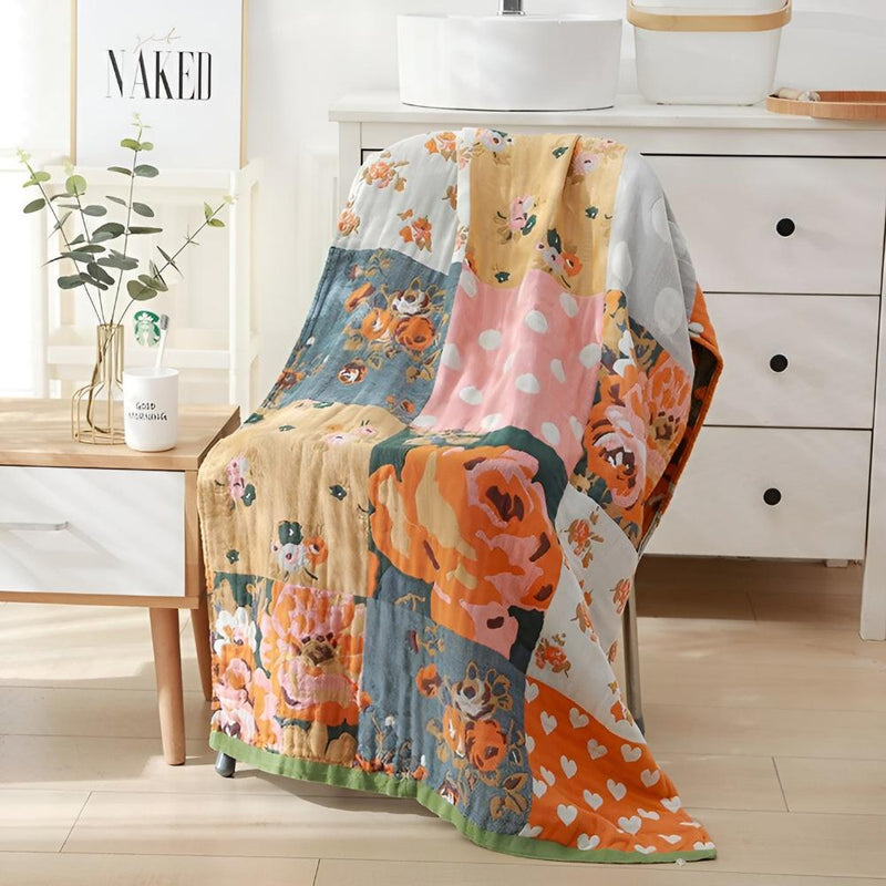 Rose Printed Bath Summer Towel