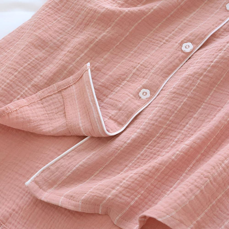 Pastel Striped Cotton Nightdress