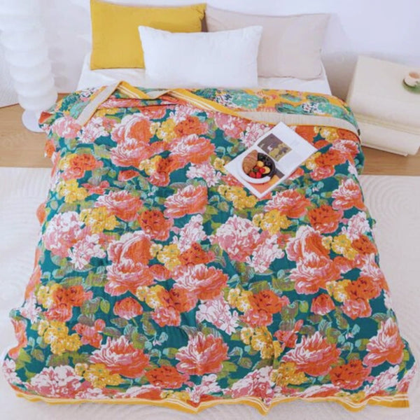 Tropical Breeze Cotton Blanket