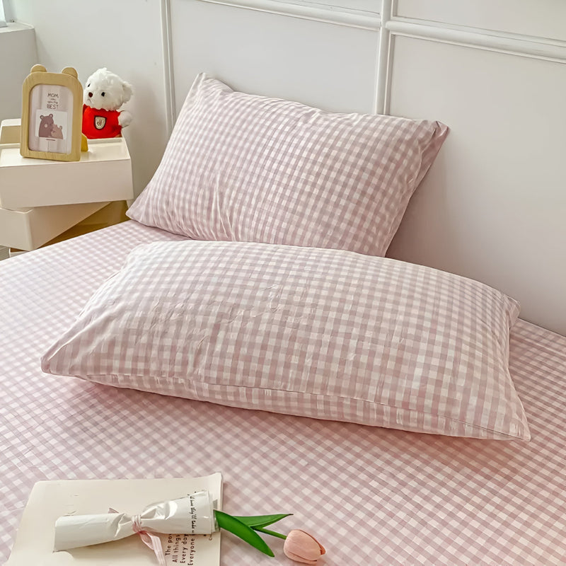 Soft Plaid Checkered Pillowcases