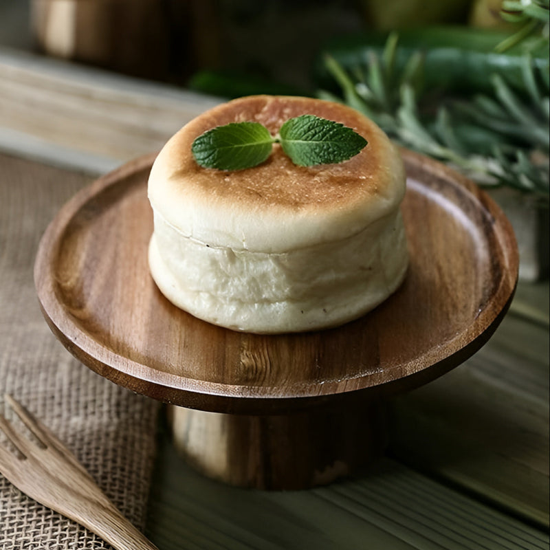 High Stand Wooden Cake Plate