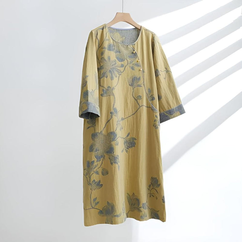 Lotus Jacquard Cotton Nightdress