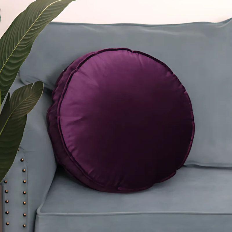 Lavish Velvet Round Cushion