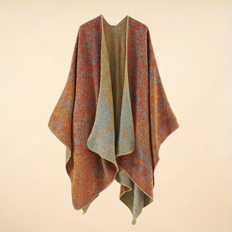 Baroque Pattern Warm Blanket Shawl