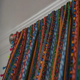 Colourful Tassel Curtain Light Filtering Drapes