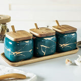 Royal Vein Porcelain Spice Jar Set