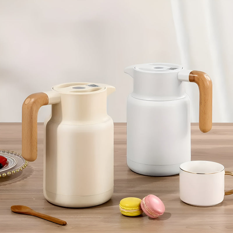 Classic Wooden Handle Thermal Carafe