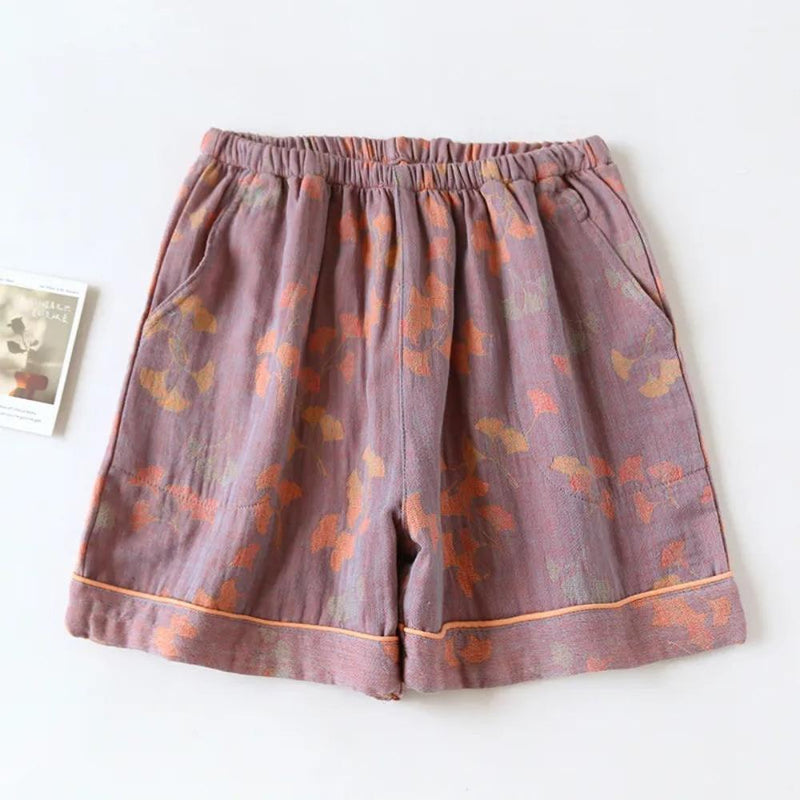 Patterned loose shorts hotsell